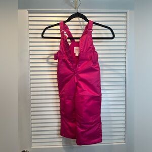 Cat & Jack Snowsuit Girls 2T Pink Heavyweight Snow Bib Outdoor One Piece Overall